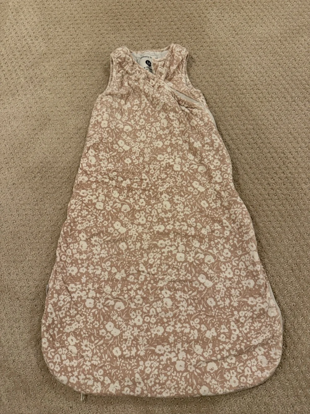 Freshly Picked Dusty Rose Floral Sleeveless Sleep Sack